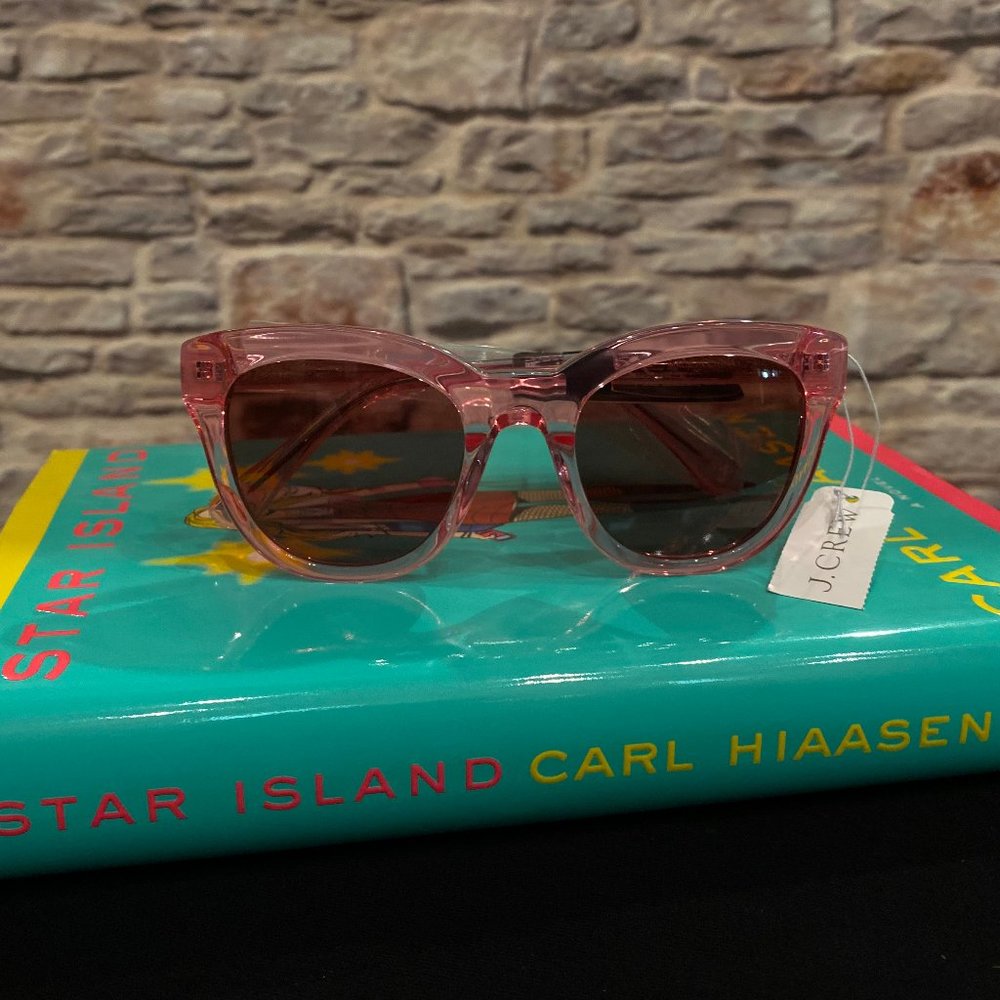 JCrew Cabana Oversized Sunglasses, Pink